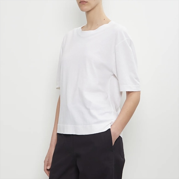 MHL by Margaret Howell perfect simple white boxy t-shirt organic cotton S - Picture 8 of 9